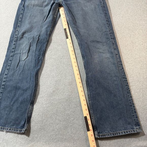 Levi’s Jens Mens 569 34x34 Blue Loose Straight Medium Wash Workwear Solid Loose - Picture 7 of 13